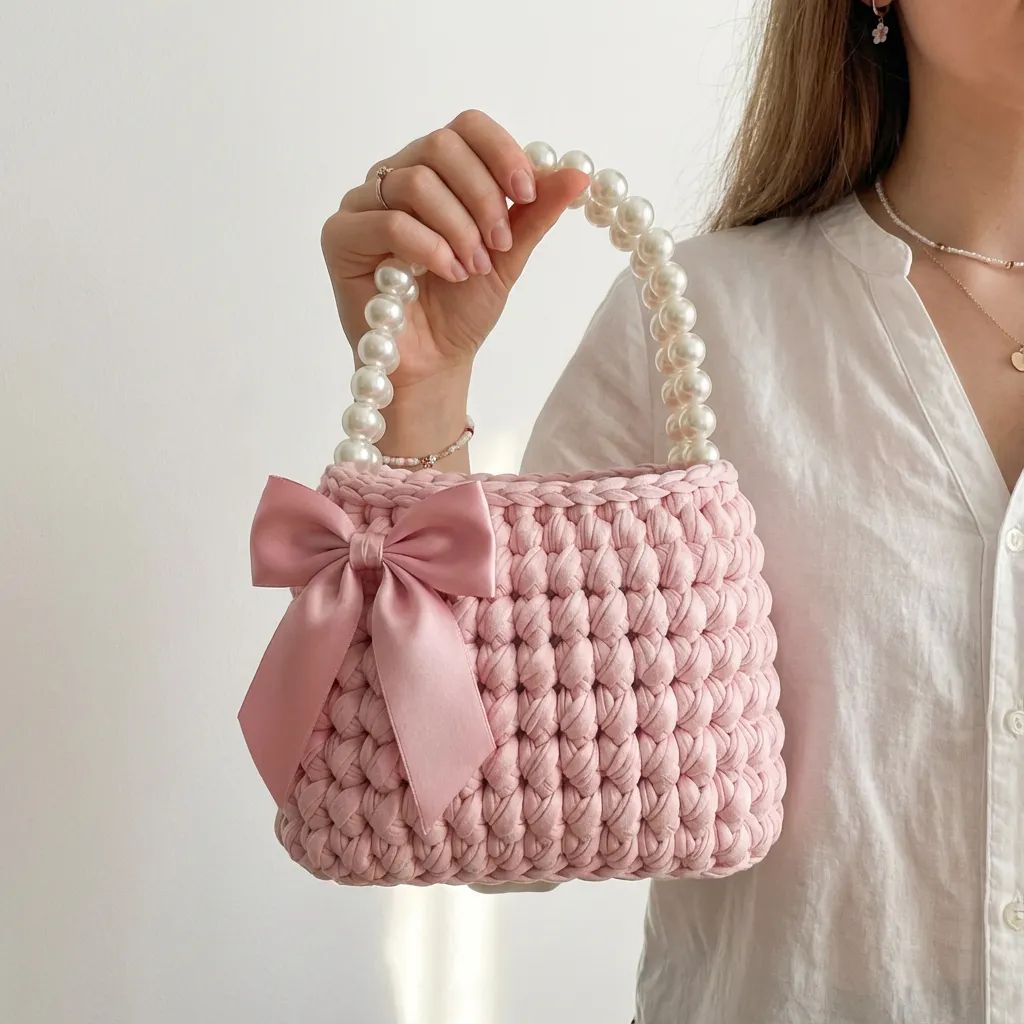 Pearl Romance Handbag crochet pattern