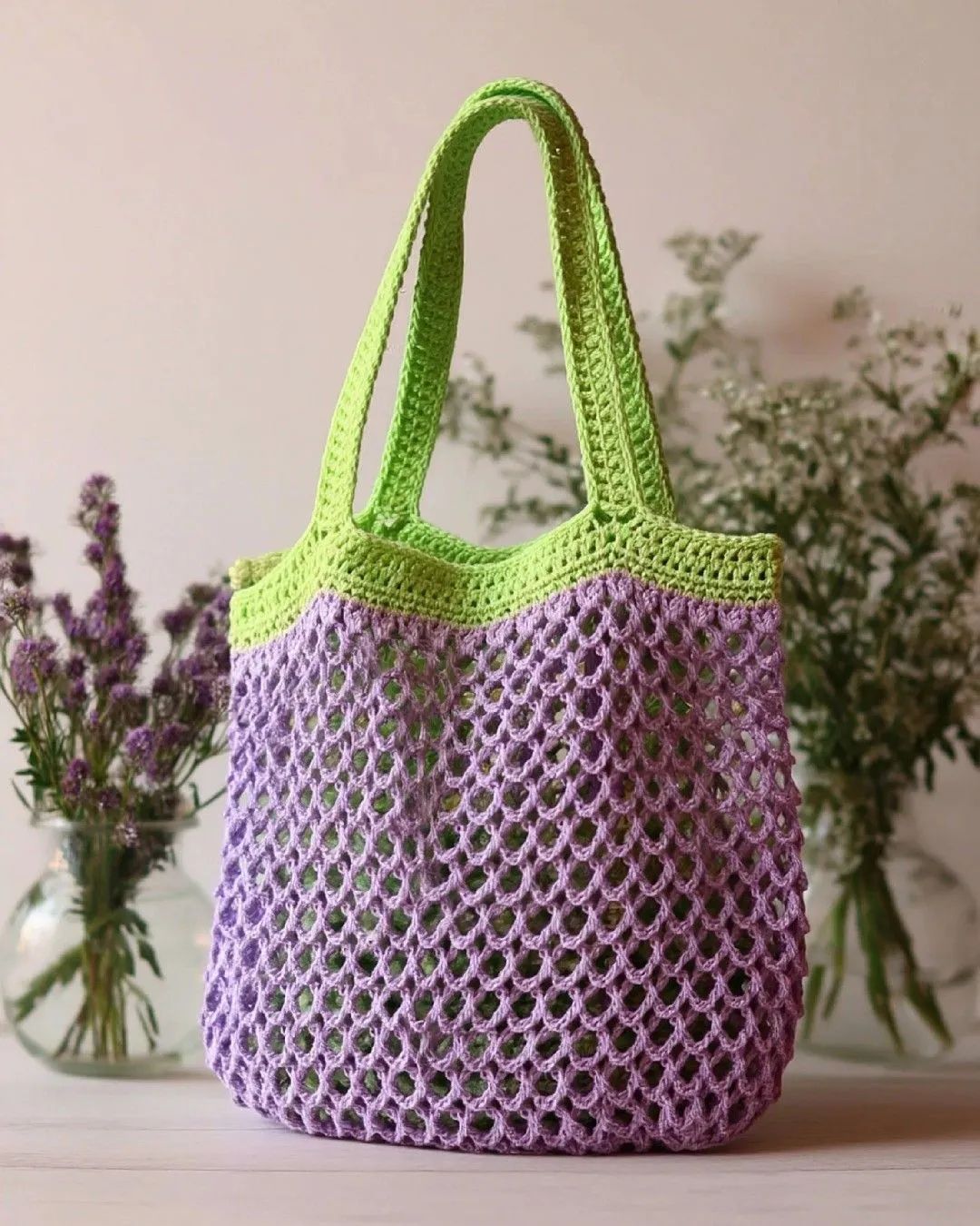 Go-To Crochet Mesh Market Bag crochet pattern