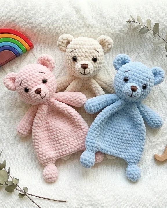 Cuddle Bear Lovey crochet pattern