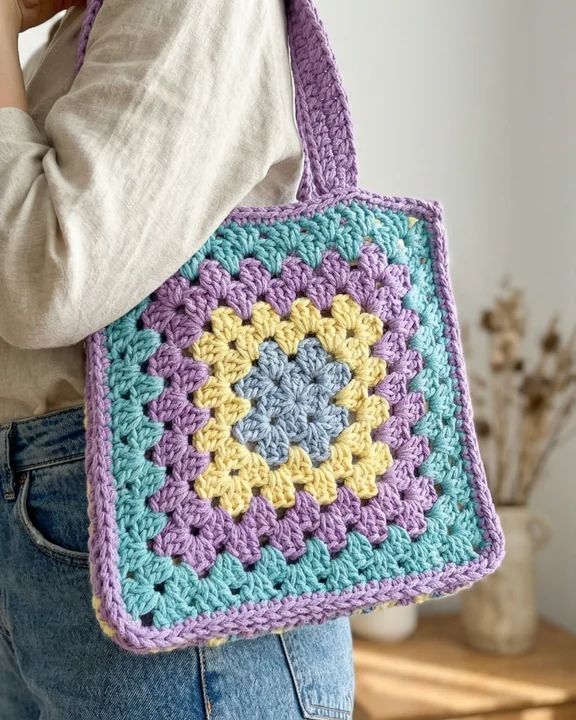 Pastel Sorbet – Tote Bag crochet pattern
