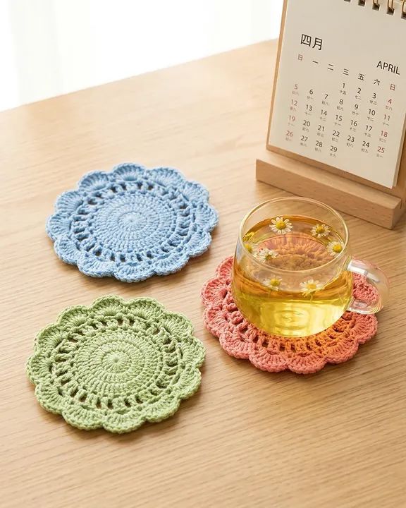 Garden Tea Coaster crochet pattern