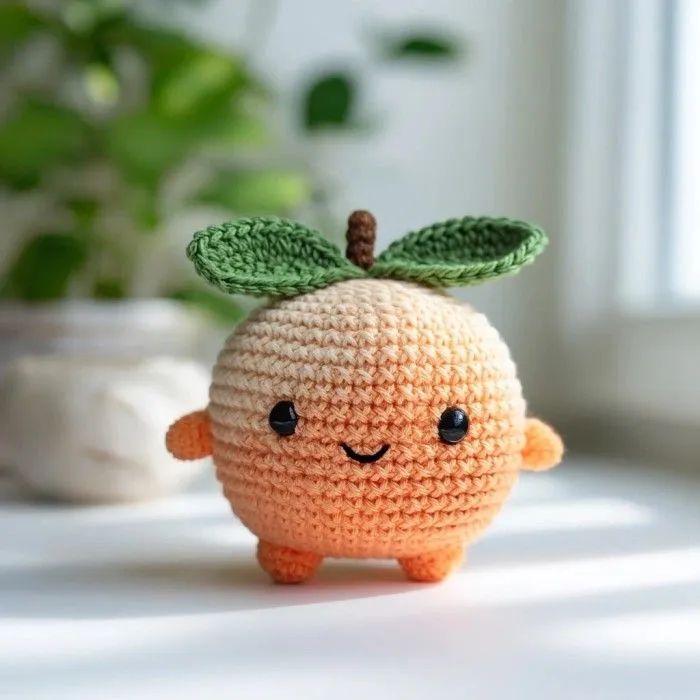 Squeeze a Peach Crochet Stress Ball crochet pattern