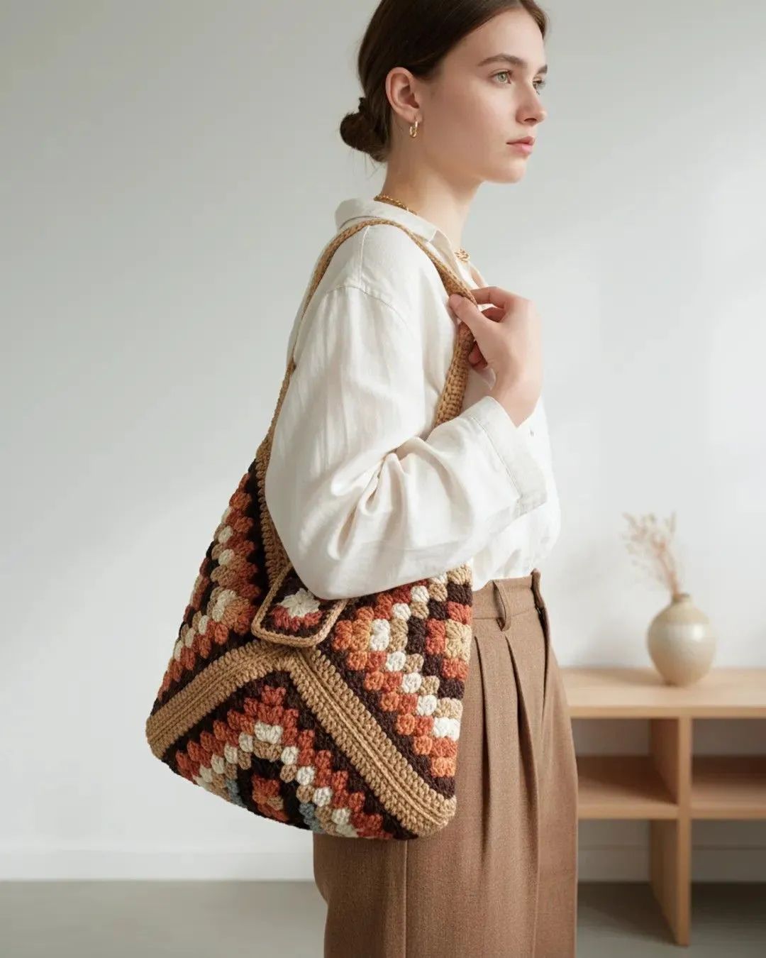 Canyon Sunset Granny Bag crochet pattern