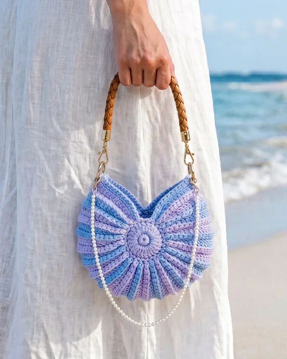 Mermaid Pearl Shell Bag crochet pattern