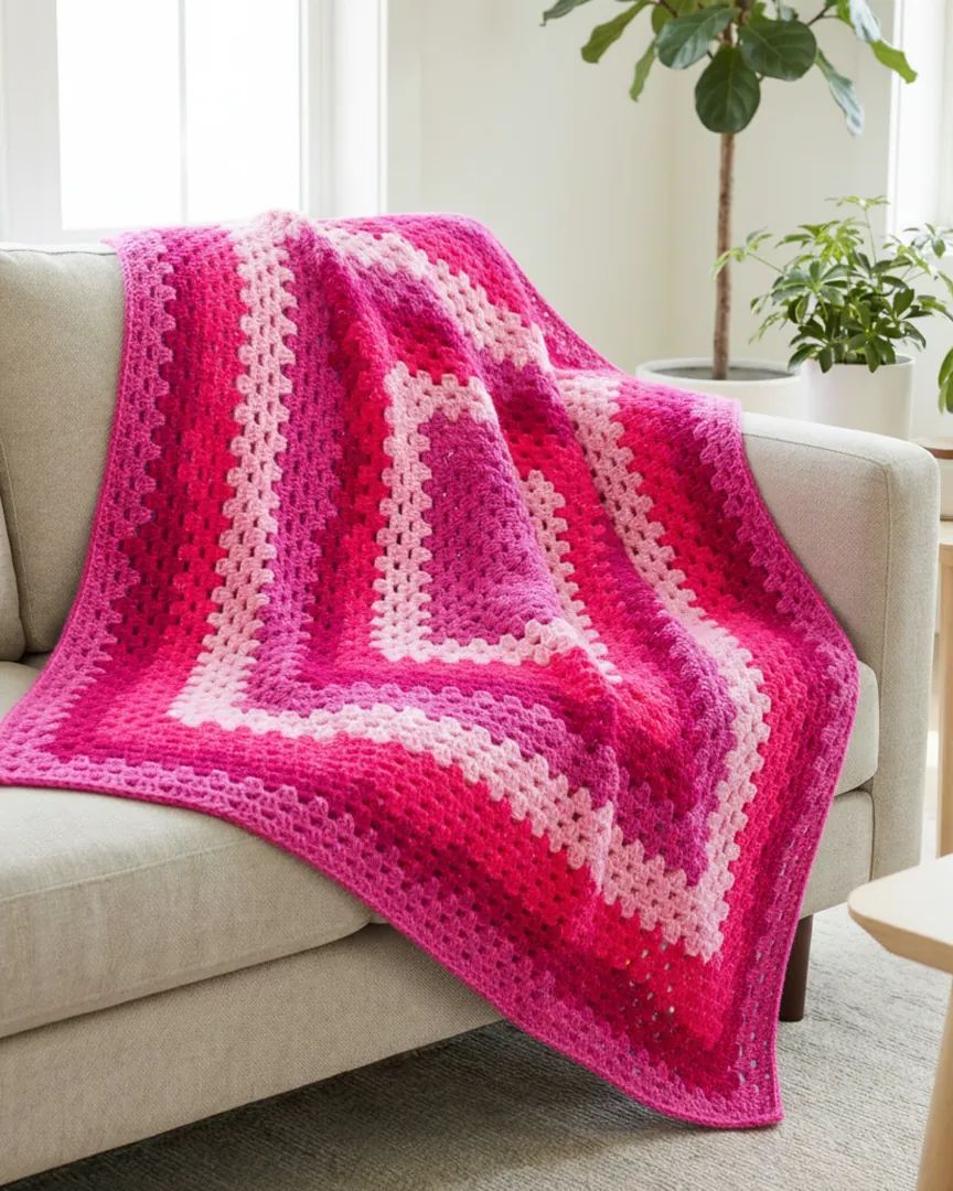 Berry Swirl Blanket crochet pattern