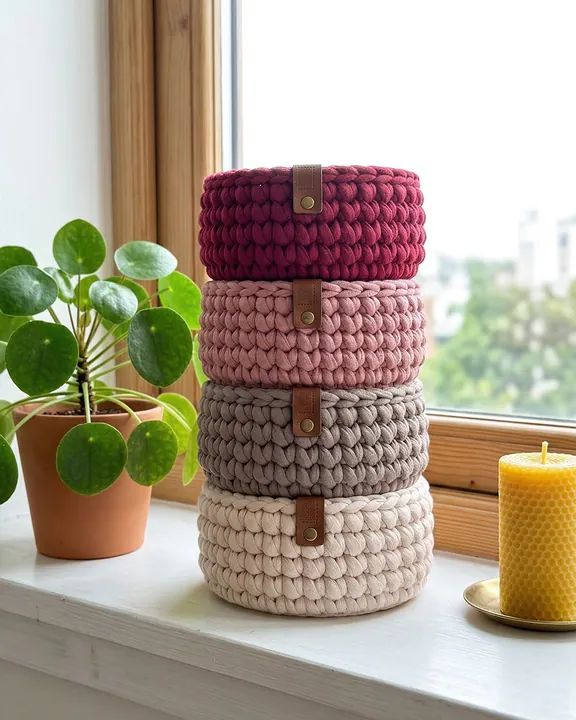 Hygge Home Organizer crochet pattern