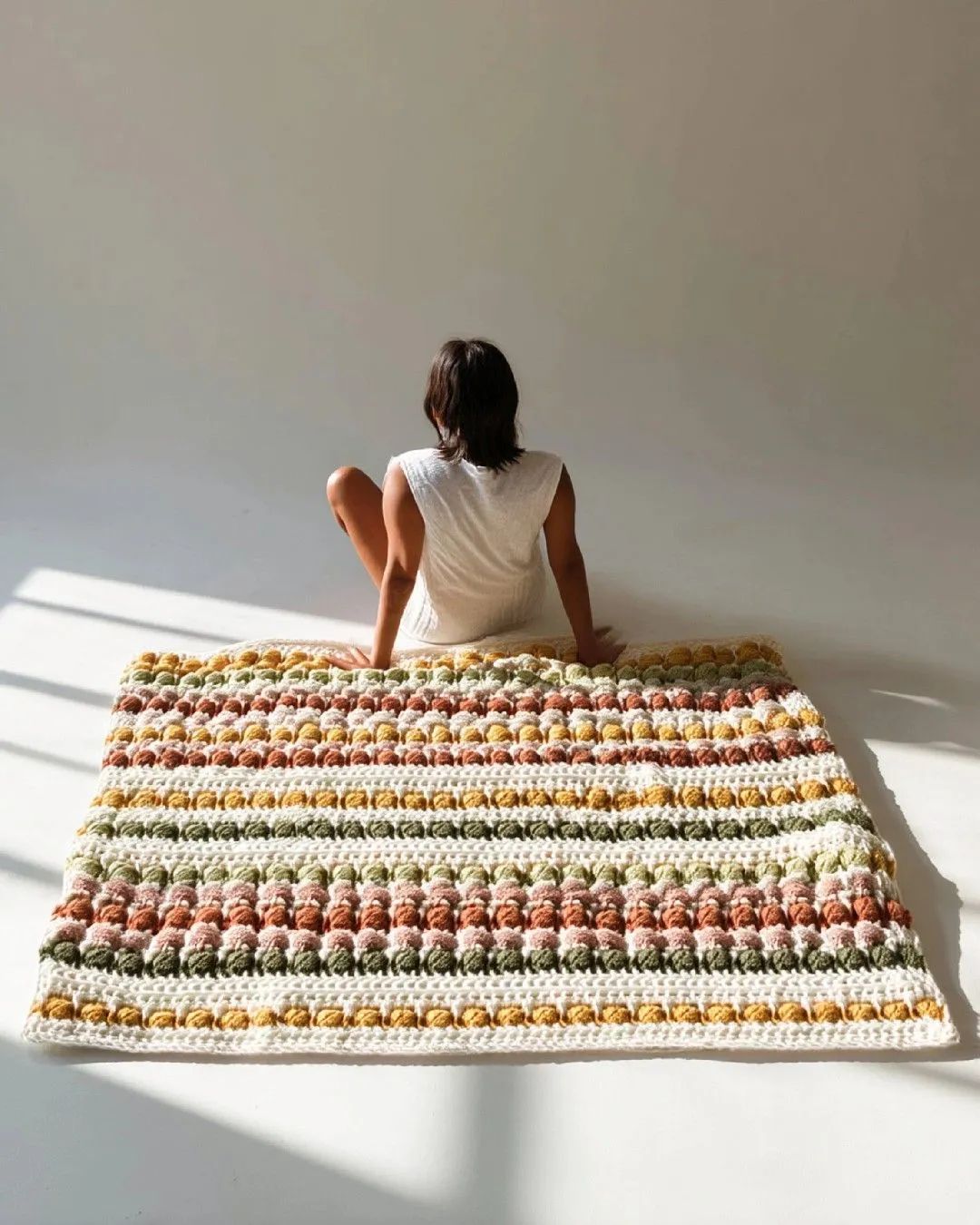 Tulip Stitch Crochet Blanket crochet pattern